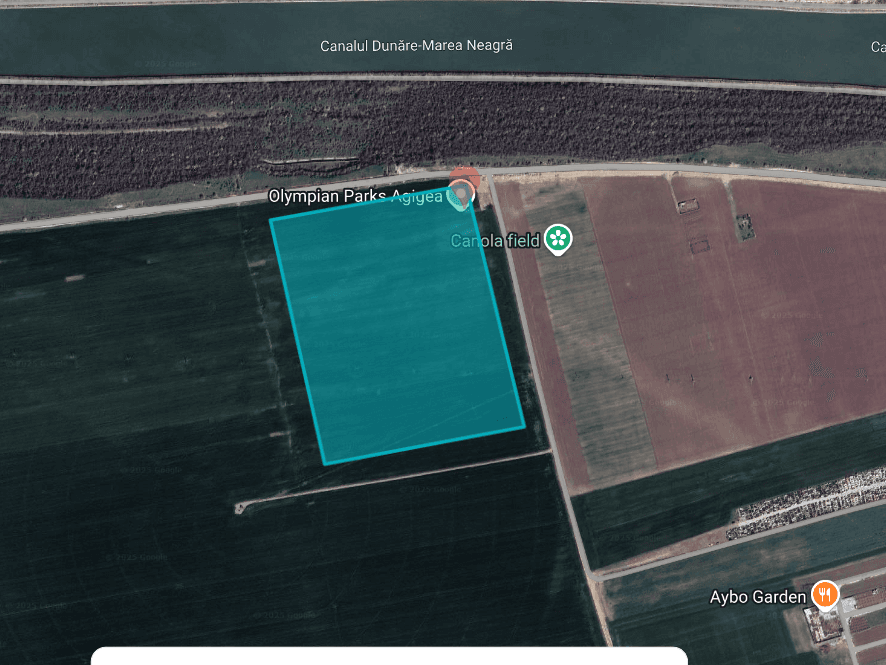 Land for industrial development Olympian Park Agigea