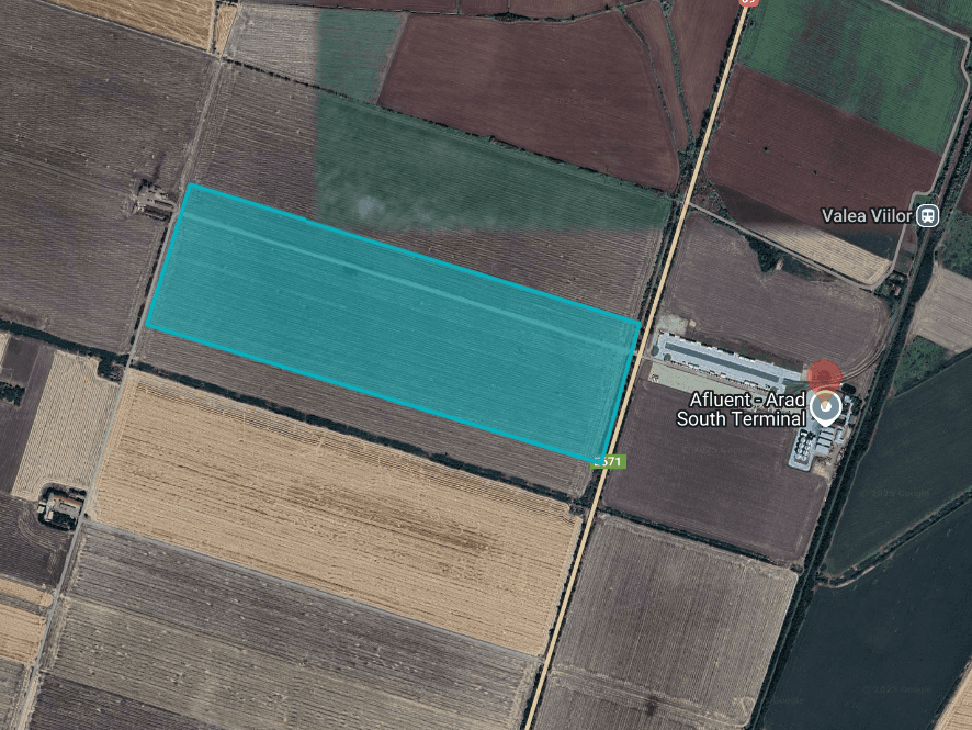Land for industrial development Afluent Arad South Terminal 2